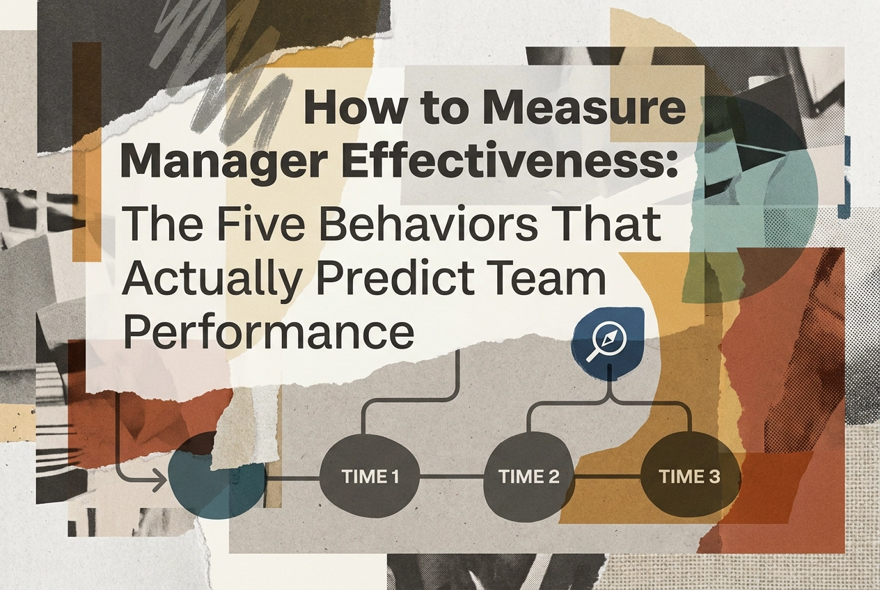 Professional header image for industry analysis: How to Measure Manager Effectiveness: The Five Behaviors ...