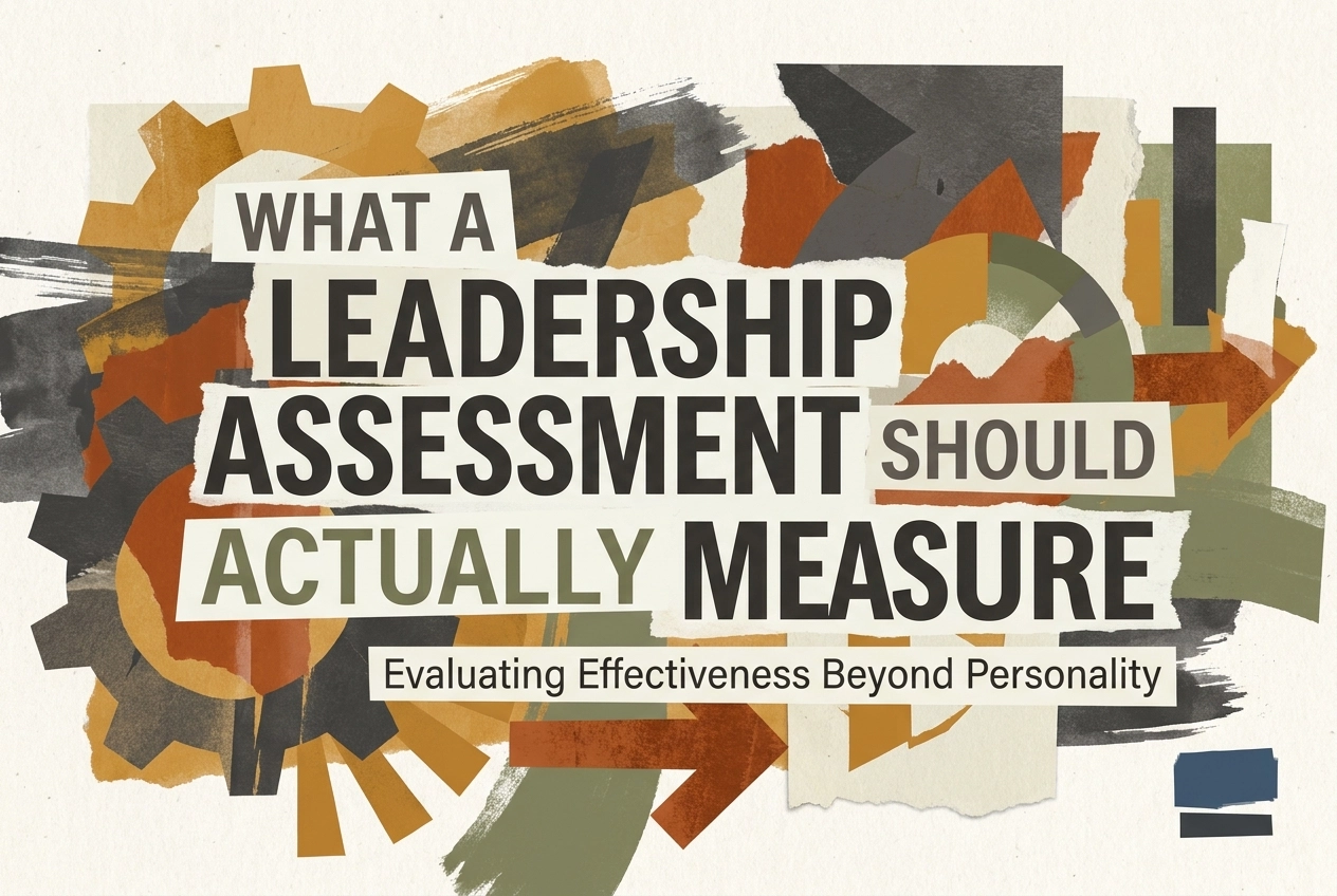 Professional header image for industry analysis: What a Leadership Assessment Should Actually Measure