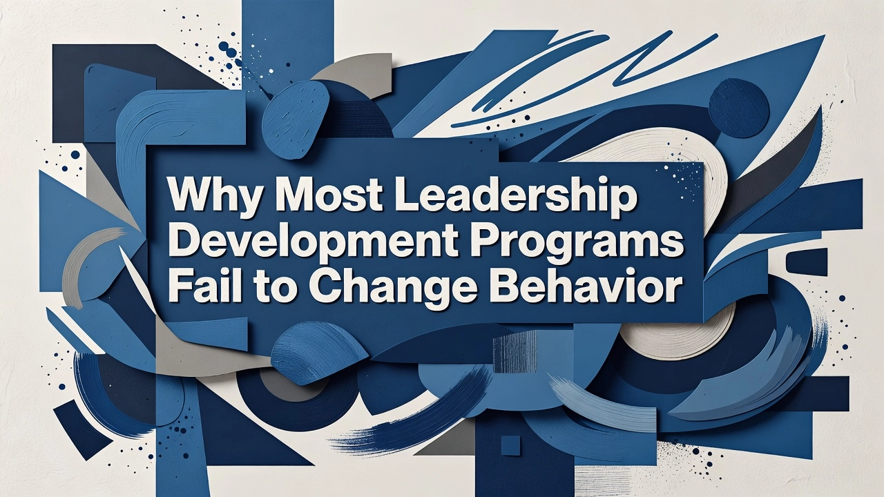 Why Most Leadership Development Programs Fail to Change Behavior