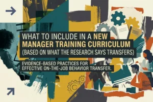 Professional header image for industry analysis: What to Include in a New Manager Training Curriculum (Bas...