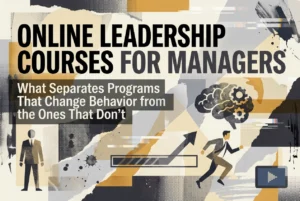 Professional header image for comparison analysis: Online Leadership Courses for Managers: What Separates Pr...
